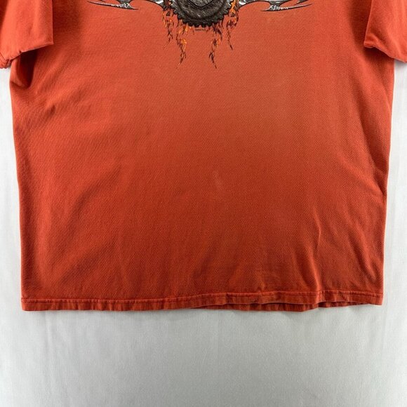 Harley Davidson Motorcycles T-Shirt Mens XL Pullover Grand Canyon Arizona Orange - Picture 4 of 11